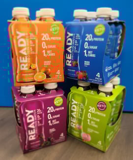 4 packs Ready Nutrition 1- custom designed packaging from a packaging partner