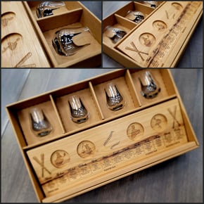 Bourbon Glass Set- custom designed bourbon packaging from a packaging partner near me