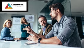 Classroom with picture frame logo on top