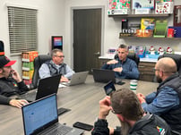 Conference room discussion- Ashtonne Packaging, a custom design and display packaging company