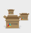 Plain boxes with logo