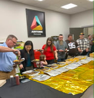 Rich Wise Retirement Lunch- Ashtonne Packaging, a custom deign and display packaging company