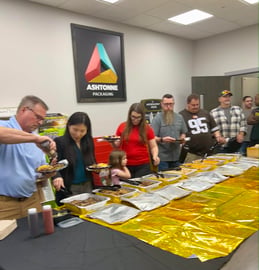 Ashtonne Packaging lunch for Rich Wise retirement