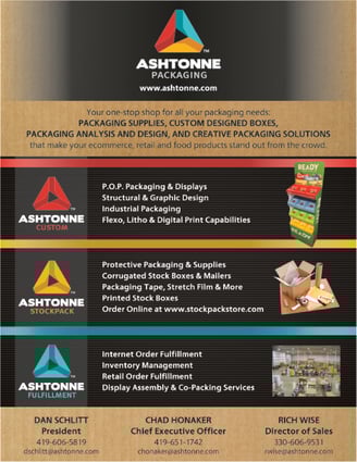 Sales Sheet- custom designed packaging and packaging services from a packaging partner near me
